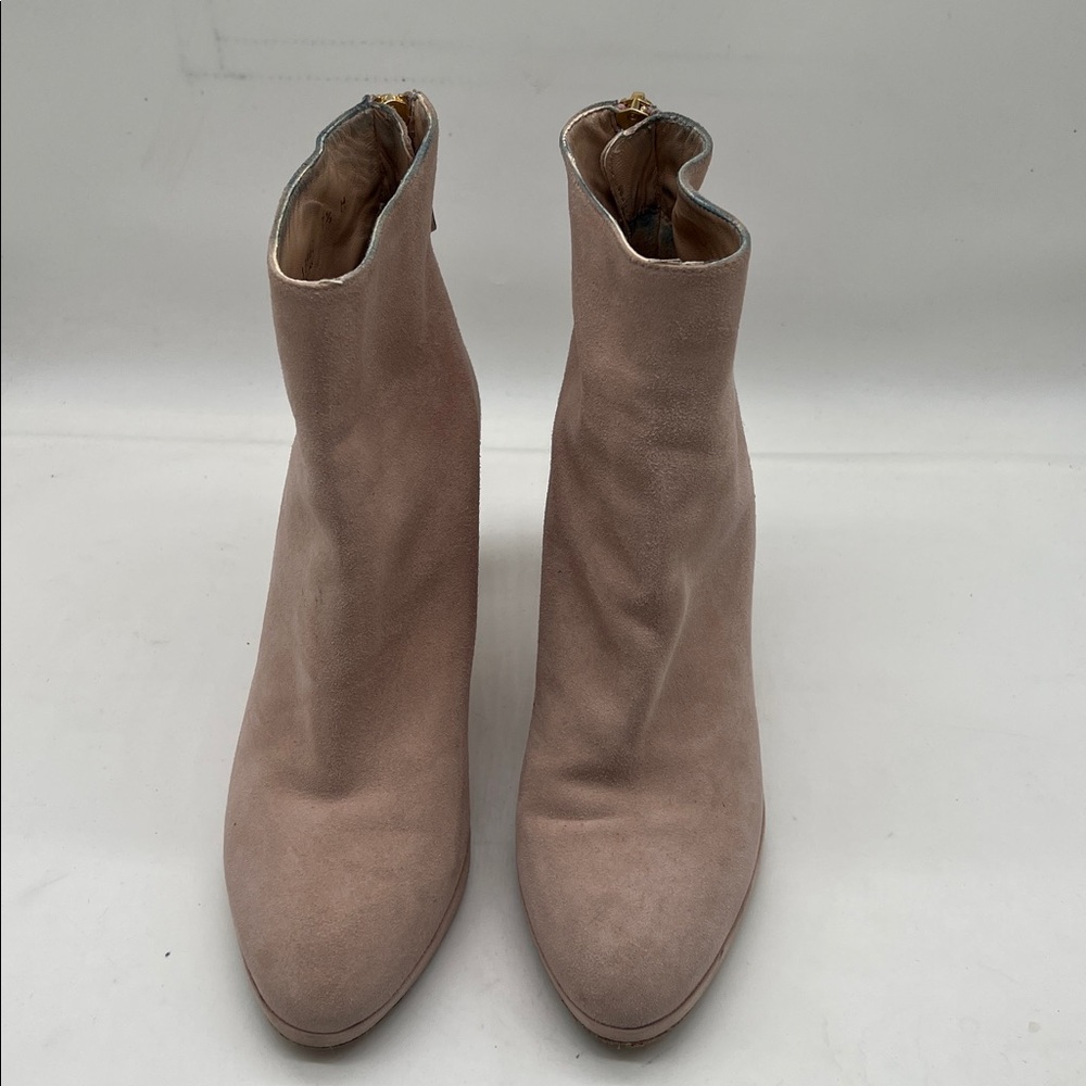 Stuart Weitzman Delphine Platform Suede Ankle Boots - Dolce Suede Size 7.5 M